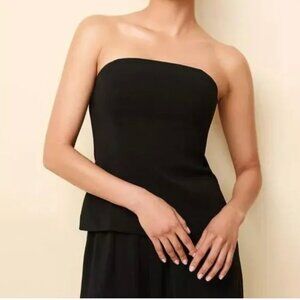 Amanda Uprichard Shiran Black Strapless top - sz M